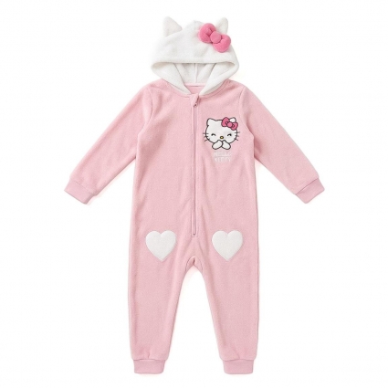 PIJAMA DORMILÓN CORAL FLEECE APLICACIONES HELLO KITTY