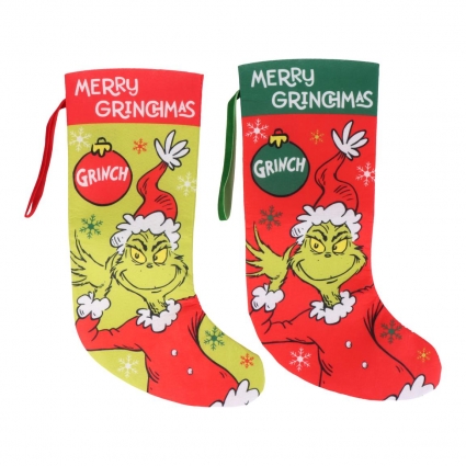 DECORACIÓN CALCETIN NAVIDEÑO THE GRINCH