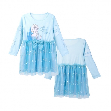 VESTIDO SINGLE JERSEY FANTASIA FROZEN