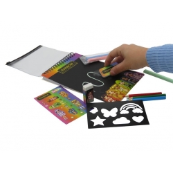 Set de Papelería Cuaderno Pizarra Rainbow High