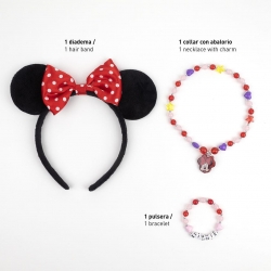 BISUTERIA PACK 4 PIEZAS MINNIE