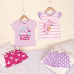 PIJAMA CORTO SINGLE JERSEY TIRANTES PEPPA PIG