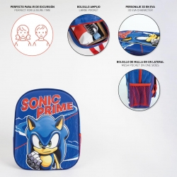 MOCHILA INFANTIL 3D SONIC PRIME