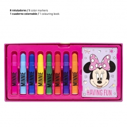 SET PAPELERÍA COLOREABLE MALETÍN MINNIE