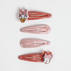 ACCESORIOS PELO CLIPS 4 PIEZAS MINNIE