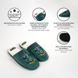 ZAPATILLAS DE CASA ABIERTA HARRY POTTER SLYTHERIN