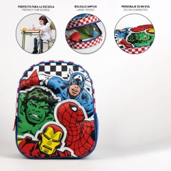 MOCHILA INFANTIL 3D AVENGERS
