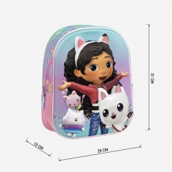 MOCHILA INFANTIL 3D GABBY´S DOLLHOUSE