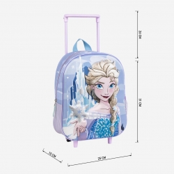 MOCHILA INFANTIL TROLLEY 3D FROZEN