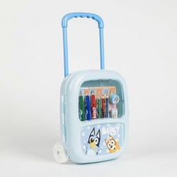 SET PAPELERÍA COLOREABLE TROLLEY BLUEY