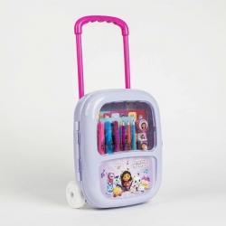 SET PAPELERÍA COLOREABLE TROLLEY GABBY´S DOLLHOUSE