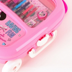 SET PAPELERÍA COLOREABLE TROLLEY MINNIE