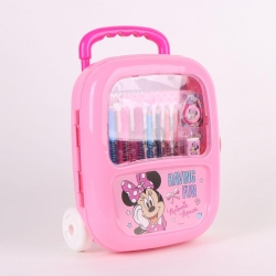 SET PAPELERÍA COLOREABLE TROLLEY MINNIE