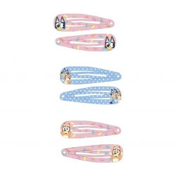 ACCESORIOS PELO CLIPS 6 PIEZAS BLUEY