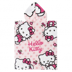 PONCHO MICROFIBRA HELLO KITTY
