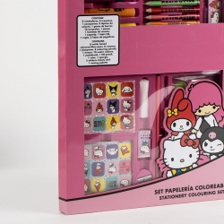 SET PAPELERÍA COLOREABLE CAJA HELLO KITTY