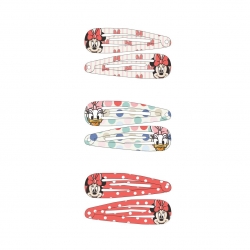 ACCESORIOS PELO CLIPS 6 PIEZAS MINNIE