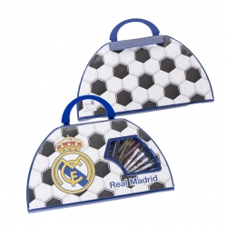 SET PAPELERÍA COLOREABLE 50 PIEZAS REAL MADRID