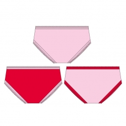 PACK BRAGUITAS SINGLE JERSEY 3 PIEZAS HELLO KITTY