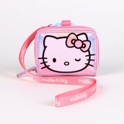 MONEDERO IRIDISCENTE HELLO KITTY KUROMI
