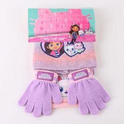 CONJUNTO 3 PIEZAS BUFANDA GABBY´S DOLLHOUSE