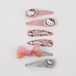 ACCESORIOS PELO CLIPS 6 PIEZAS HELLO KITTY