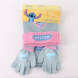 CONJUNTO 3 PIEZAS BUFANDA STITCH