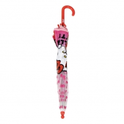 PARAGUAS MANUAL POE BURBUJA HELLO KITTY