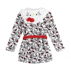 BATÍN CORAL FLEECE APLICACIONES HELLO KITTY