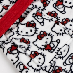 BATÍN CORAL FLEECE APLICACIONES HELLO KITTY