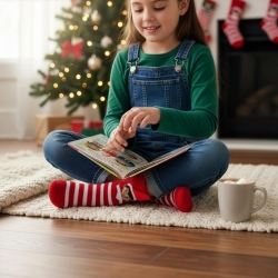 CALCETIN ANTIDESLIZANTE NAVIDEÑO THE ELF