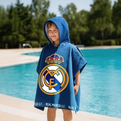 PONCHO MICROFIBRA REAL MADRID