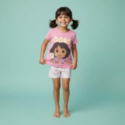 PIJAMA CORTO SINGLE JERSEY DORA LA EXPLORADORA
