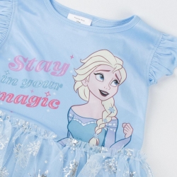 VESTIDO SINGLE JERSEY FANTASIA FROZEN