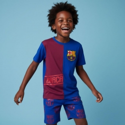 PIJAMA CORTO SINGLE JERSEY FC BARCELONA