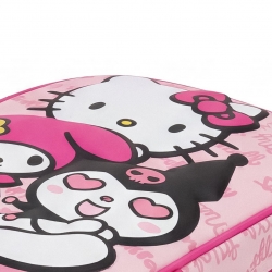 MOCHILA INFANTIL TROLLEY 3D HELLO KITTY