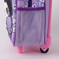 MOCHILA INFANTIL TROLLEY 3D HELLO KITTY KUROMI
