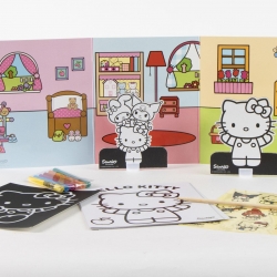 SET COLOREABLE BOLSO HELLO KITTY