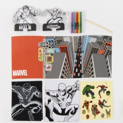 SET COLOREABLE MOCHILA SPIDERMAN