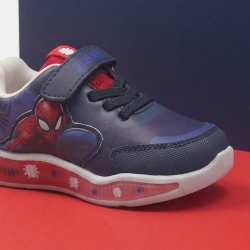 DEPORTIVA SUELA PVC CON LUCES SPIDERMAN