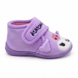 ZAPATILLAS DE CASA MEDIA BOTA APLICACIONES HELLO KITTY KUROMI