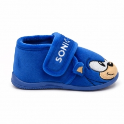 ZAPATILLAS DE CASA MEDIA BOTA APLICACIONES SONIC