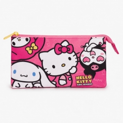 ESTUCHE PORTATODO 3 COMPARTIMENTOS HELLO KITTY