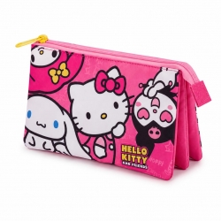 ESTUCHE PORTATODO 3 COMPARTIMENTOS HELLO KITTY