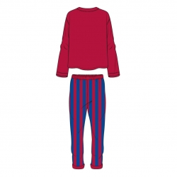 PIJAMA LARGO SINGLE JERSEY FC BARCELONA