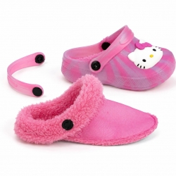 ZAPATILLAS DE CASA ZUECO BORREGUILLO HELLO KITTY