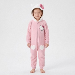 PIJAMA DORMILÓN CORAL FLEECE APLICACIONES HELLO KITTY