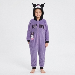 PIJAMA DORMILÓN CORAL FLEECE APLICACIONES HELLO KITTY KUROMI