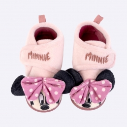ZAPATILLAS DE CASA MEDIA BOTA APLICACIONES MINNIE