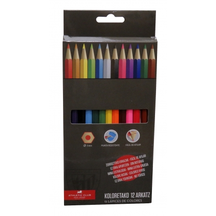 Athletic Club 12 Lápices de Colores